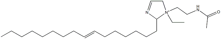 1-[2-(Acetylamino)ethyl]-1-ethyl-2-(7-hexadecenyl)-3-imidazoline-1-ium Structure