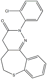 2-(2-Chlorophenyl)-4,4a,5,6-tetrahydro[1]benzothiepino[5,4-c]pyridazin-3(2H)-one Structure