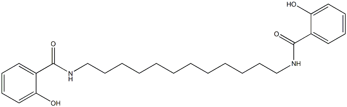 N,N'-(Dodecane-1,12-diyl)bis(2-hydroxybenzamide) 구조식 이미지