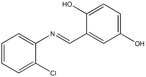 1-(2,5-Dihydroxybenzylideneamino)-2-chlorobenzene Structure