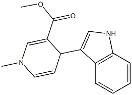 1,4-Dihydro-1-methyl-4-(1H-indol-3-yl)pyridine-3-carboxylic acid methyl ester Structure