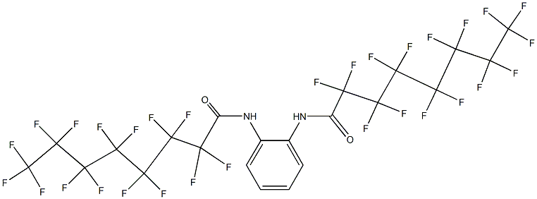 N,N'-(1,2-Phenylene)bis(pentadecafluorooctanamide) 구조식 이미지