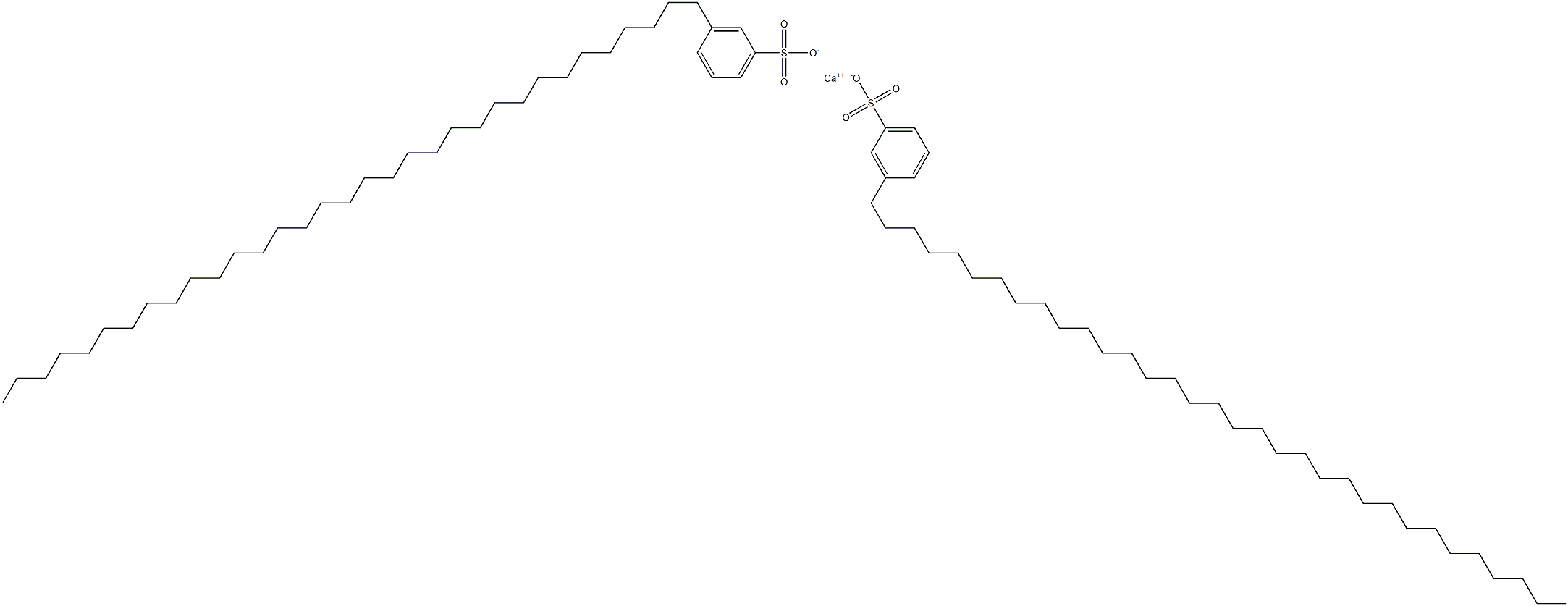 Bis[3-(tritriacontan-1-yl)benzenesulfonic acid]calcium salt Structure