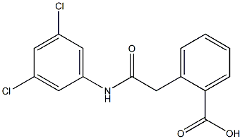 2-[2-[3,5-Dichloroanilino]-2-oxoethyl]benzoic acid 구조식 이미지