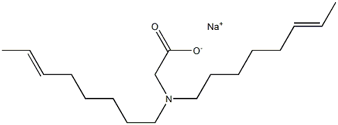 N,N-Di(6-octenyl)glycine sodium salt 구조식 이미지