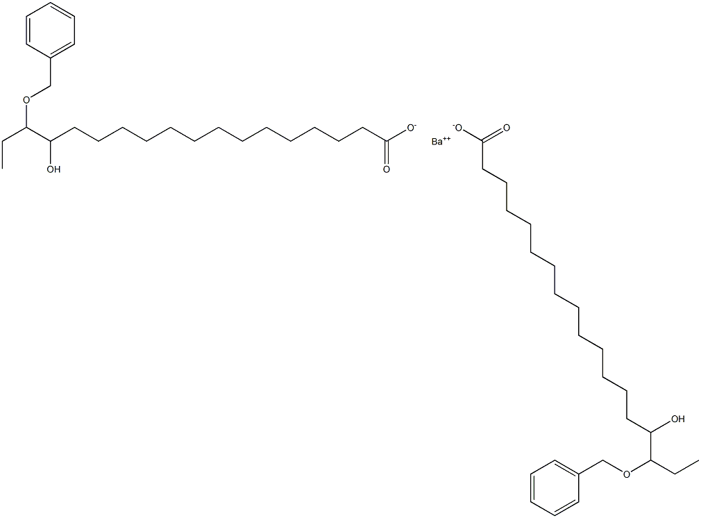 Bis(16-benzyloxy-15-hydroxystearic acid)barium salt 구조식 이미지