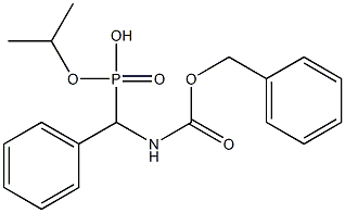 (Benzyloxycarbonylamino)(phenyl)methylphosphonic acid isopropyl ester Structure