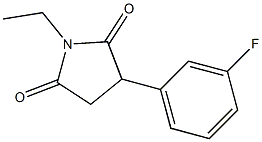 N-Ethyl-2-(m-fluorophenyl)succinimide 구조식 이미지