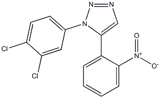 1-(3,4-Dichlorophenyl)-5-(2-nitrophenyl)-1H-1,2,3-triazole 구조식 이미지