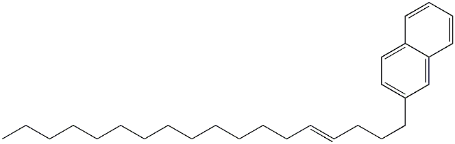 2-(4-Octadecenyl)naphthalene Structure