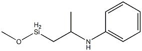 Methoxy[2-(phenylamino)propyl]silane 구조식 이미지