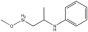 Methoxy[2-(phenylamino)propyl]silane Structure