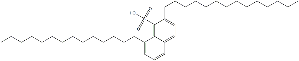 2,8-Ditetradecyl-1-naphthalenesulfonic acid 구조식 이미지