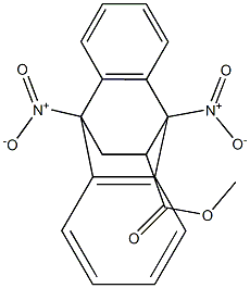 9,10-Dihydro-9,10-dinitro-9,10-ethanoanthracene-11-carboxylic acid methyl ester Structure