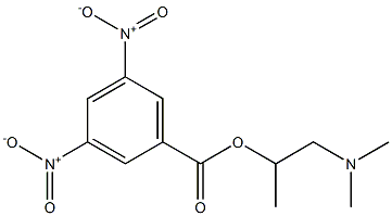 3,5-Dinitrobenzoic acid [1-methyl-2-(dimethylamino)ethyl] ester 구조식 이미지