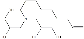 3,3'-(8-Nonenylimino)bis(propane-1,2-diol) Structure