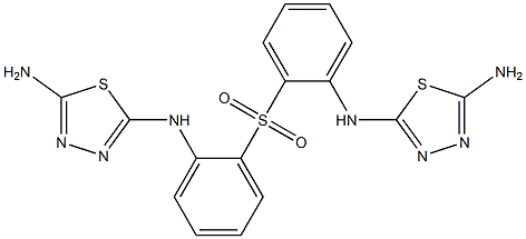 [(5-Amino-1,3,4-thiadiazol-2-yl)amino]phenyl sulfone Structure