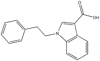 1-Phenethyl-1H-indole-3-carboxylic acid Structure