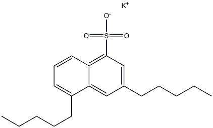 3,5-Dipentyl-1-naphthalenesulfonic acid potassium salt Structure