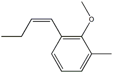 1-Methoxy-2-methyl-6-[(Z)-1-butenyl]benzene 구조식 이미지