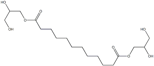 Dodecanedioic acid bis(2,3-dihydroxypropyl) ester 구조식 이미지