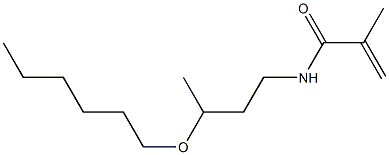 N-(3-Hexyloxybutyl)methacrylamide Structure