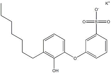 2'-Hydroxy-3'-heptyl[oxybisbenzene]-3-sulfonic acid potassium salt 구조식 이미지