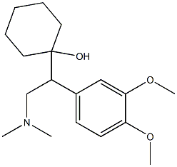 1-[1-(3,4-Dimethoxyphenyl)-2-dimethylaminoethyl]cyclohexanol Structure