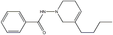 1-(Benzoylamino)-5-butyl-1,2,3,6-tetrahydropyridine 구조식 이미지