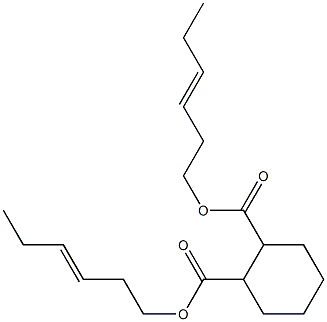 1,2-Cyclohexanedicarboxylic acid bis(3-hexenyl) ester Structure