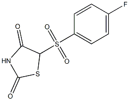 5-(4-Fluorophenylsulfonyl)thiazolidine-2,4-dione 구조식 이미지