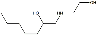1-[(2-Hydroxyethyl)amino]-5-hepten-2-ol 구조식 이미지