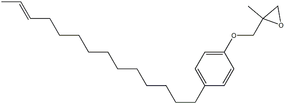 4-(12-Tetradecenyl)phenyl 2-methylglycidyl ether 구조식 이미지