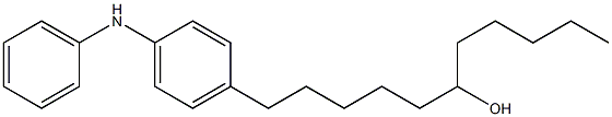 4-(6-Hydroxyundecyl)phenylphenylamine 구조식 이미지