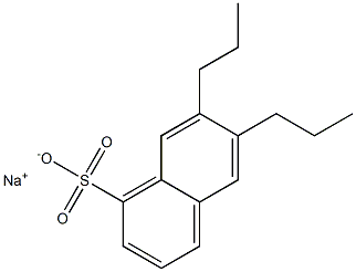 6,7-Dipropyl-1-naphthalenesulfonic acid sodium salt Structure