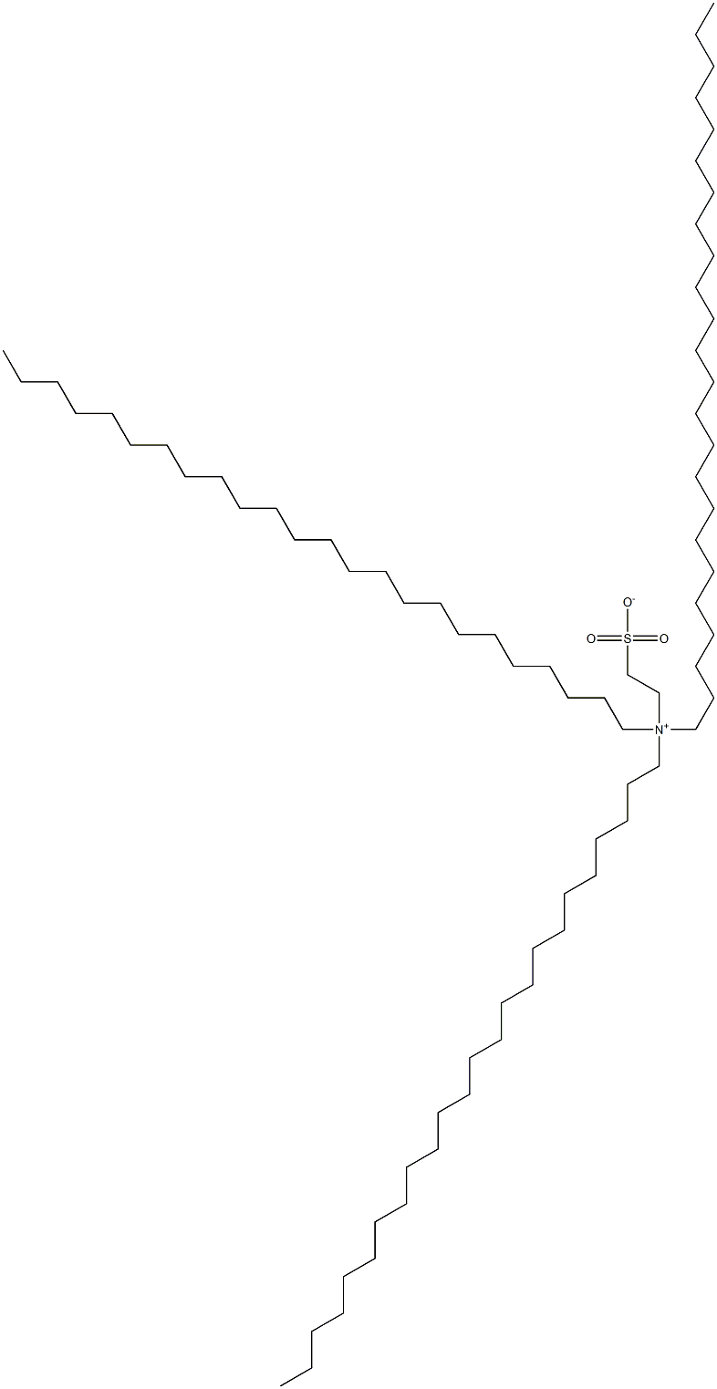 N,N-Ditetracosyl-N-(2-sulfonatoethyl)-1-tetracosanaminium 구조식 이미지