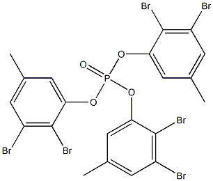 Phosphoric acid tris(2,3-dibromo-5-methylphenyl) ester 구조식 이미지