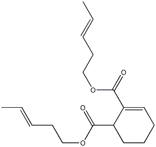 2-Cyclohexene-1,2-dicarboxylic acid bis(3-pentenyl) ester Structure