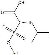 [S,(+)]-4-Methyl-2-(sodiosulfo)valeric acid 구조식 이미지