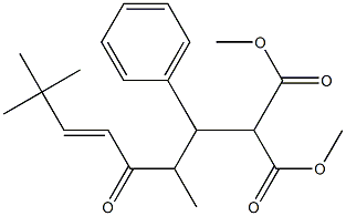2-[(4E)-1-Phenyl-2,6,6-trimethyl-3-oxo-4-heptenyl]propanedioic acid dimethyl ester Structure