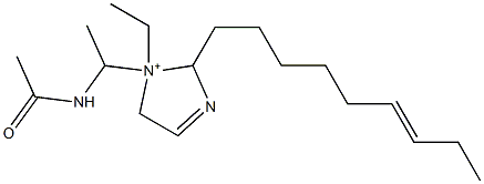 1-[1-(Acetylamino)ethyl]-1-ethyl-2-(6-nonenyl)-3-imidazoline-1-ium Structure