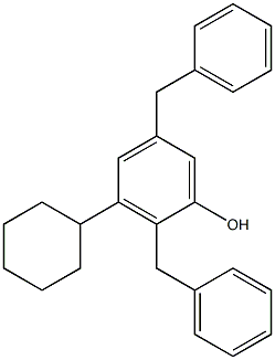 2,5-Dibenzyl-3-cyclohexylphenol 구조식 이미지