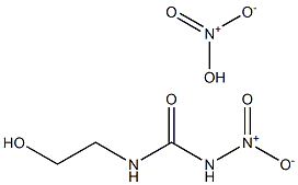 1-(2-Hydroxyethyl)-3-nitrourea nitrate Structure