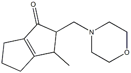 3,4,5,6-Tetrahydro-3-methyl-2-(morpholinomethyl)pentalen-1(2H)-one 구조식 이미지