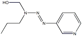 1-(3-Pyridyl)-3-hydroxymethyl-3-propyltriazene Structure