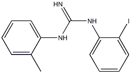 1-(2-Methylphenyl)-3-[2-iodophenyl]guanidine Structure