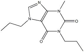 1,7-Dipropyl-3-methylxanthine Structure