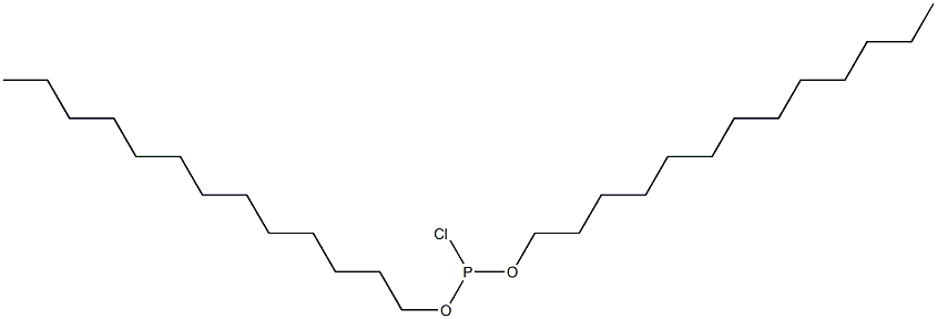 Chlorophosphonous acid di(tridecyl) ester 구조식 이미지