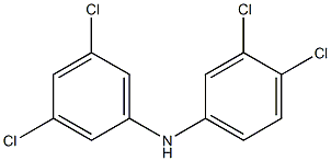 3,4-Dichlorophenyl 3,5-dichlorophenylamine Structure