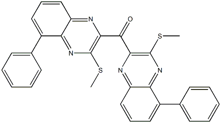 Phenyl[3-(methylthio)quinoxalin-2-yl] ketone 구조식 이미지